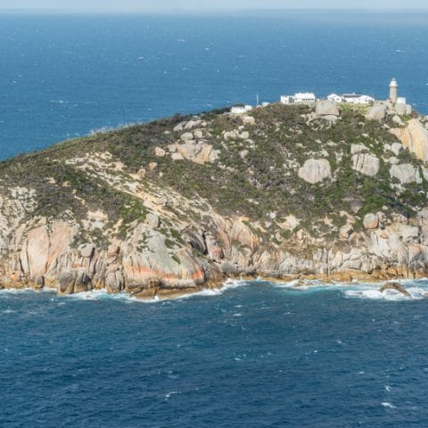 Wilsons Promontory Lighthouse at the point of the peninsula